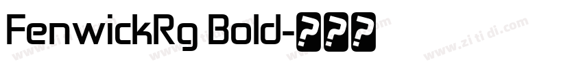 FenwickRg Bold字体转换